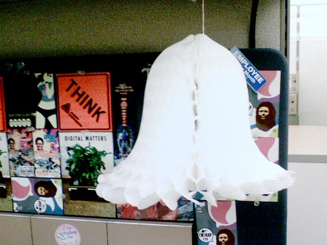 Why do I have this white paper bell in my cube?