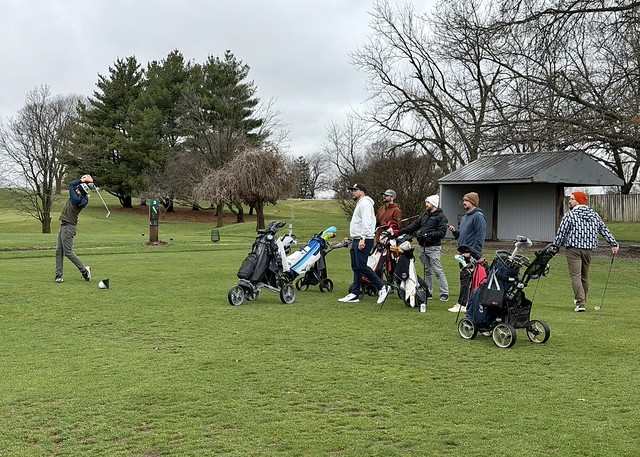 Spring golf sevensome