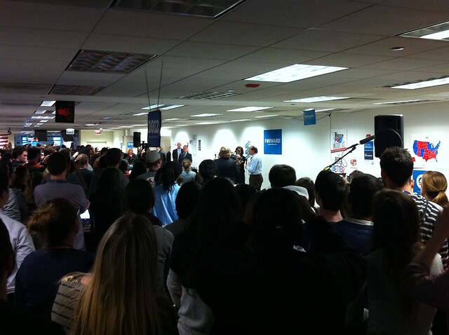 Axelrod introduces the First Lady