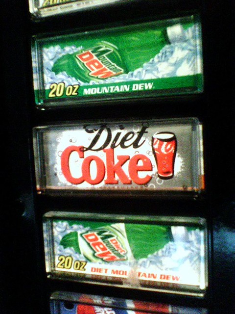 Mountain Dew, Diet Coke, Diet Mountain Dew