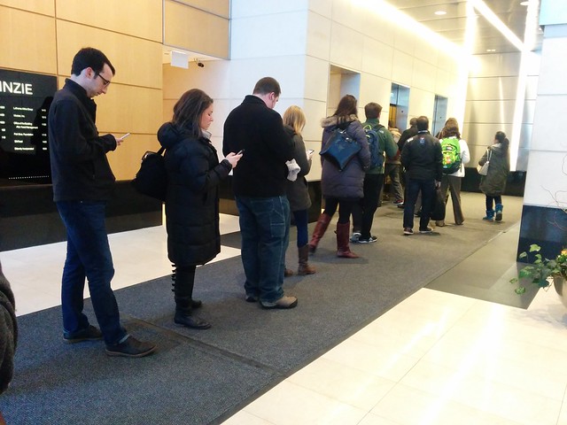 Elevator rush hour...