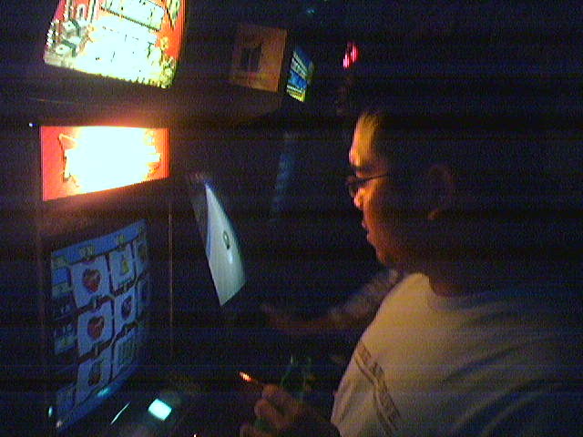 Nathan playing Fruit Bonus