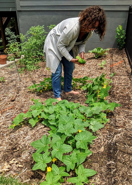 Happy gardener