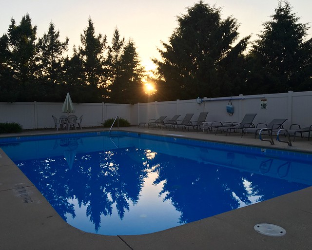 So, our new neighborhood has a pool... and I have a key to it.