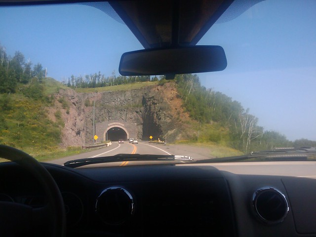 A tunnel on the way to Grand Marais