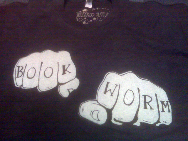 My new Wizard's Sleeve Book Worm Tee