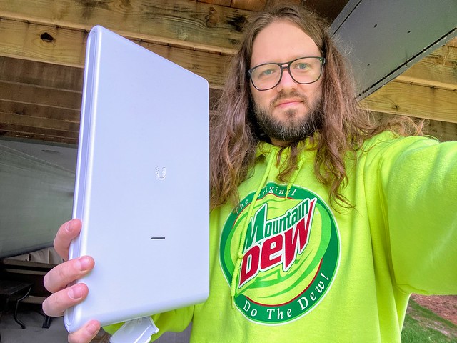 Got a wifi access point for the back yard... It was a little larger than I anticipated