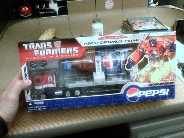 My Pepsi Optimus Prime Toy