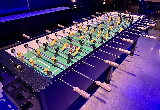 This is quite a foosball table. Especially for 1:1, hahah.
