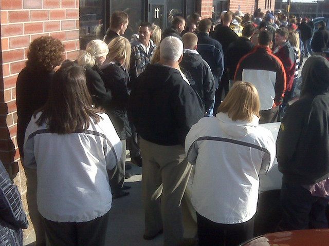 Line at the Ankeny Buffalo Wild Wings