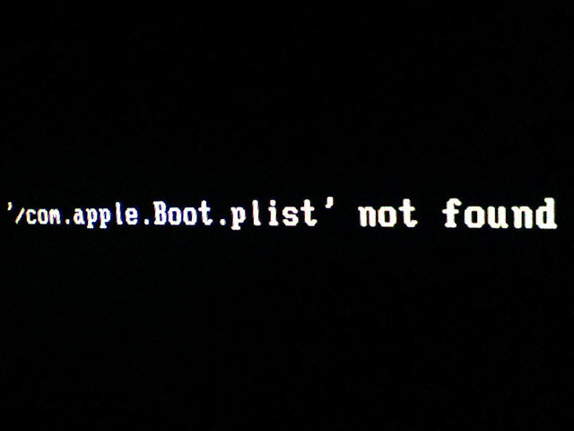 com.apple.Boot.plist not found