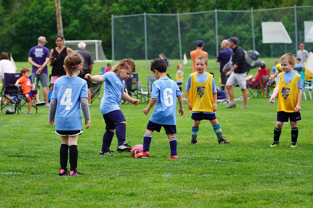 Checkin out Flynn's soccer game