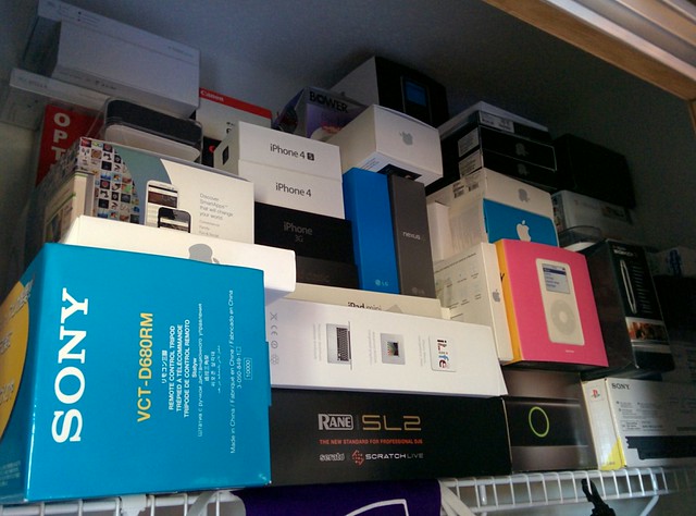 The amount of tech boxes in my office closet is disgusting.