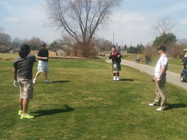 Kicking off with some bag pipes.