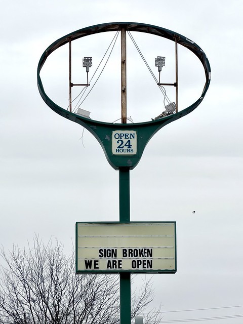 Sign broken