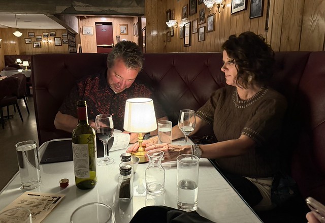 Wrapping up a fun dinner at Tom Archer’s