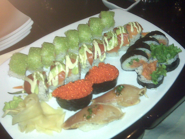 That Albacore Tuna and roll with Wasabi Roe were awesome.