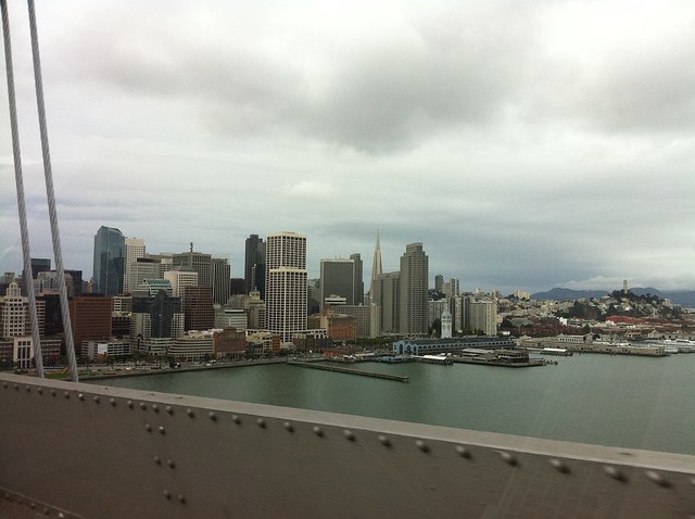 San Francisco from the bay bridge