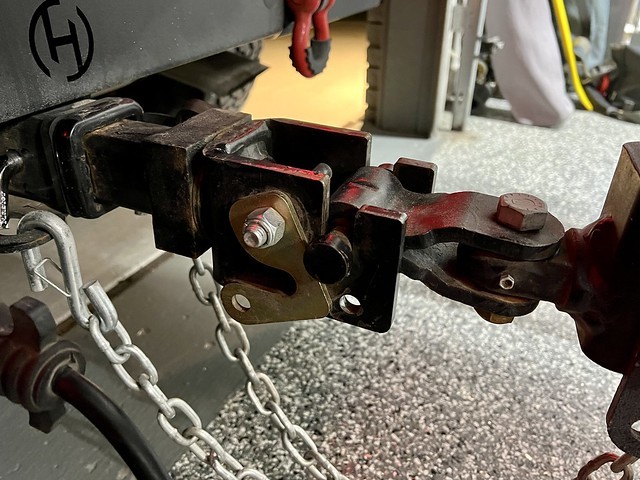 Accidentally drive home from the storage unit without securing the hitch. 😬