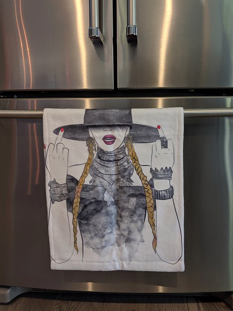 Kari got a new towel