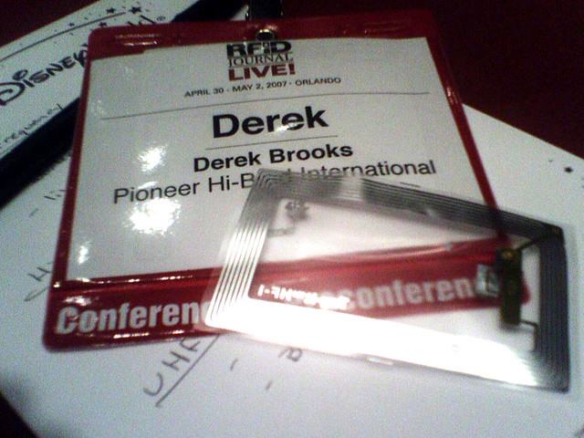 My nametag with RFID
