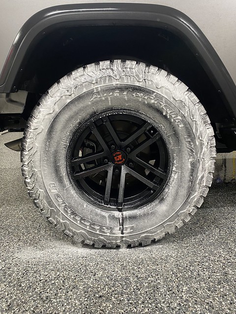 Trying to make my brown tires black again...