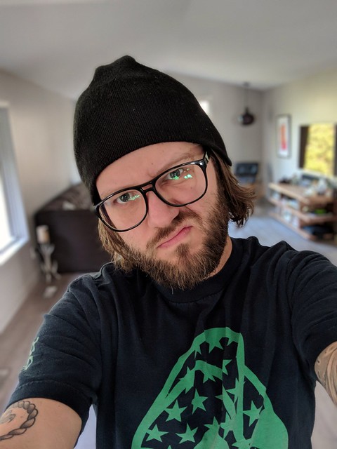 Portrait mode on the Pixel 2 selfie cam.