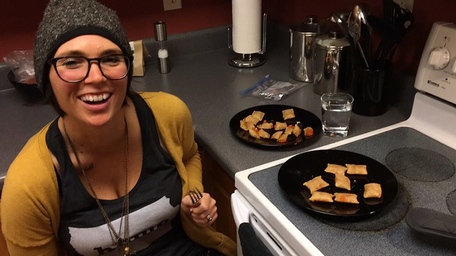 She wanted a slice of pizza. This is the best I could do in suburbia.