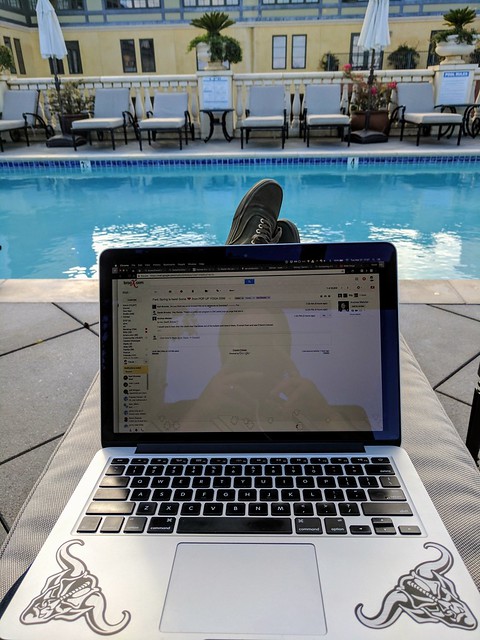 Not quite warm enough to swim, but the sun still feels nice