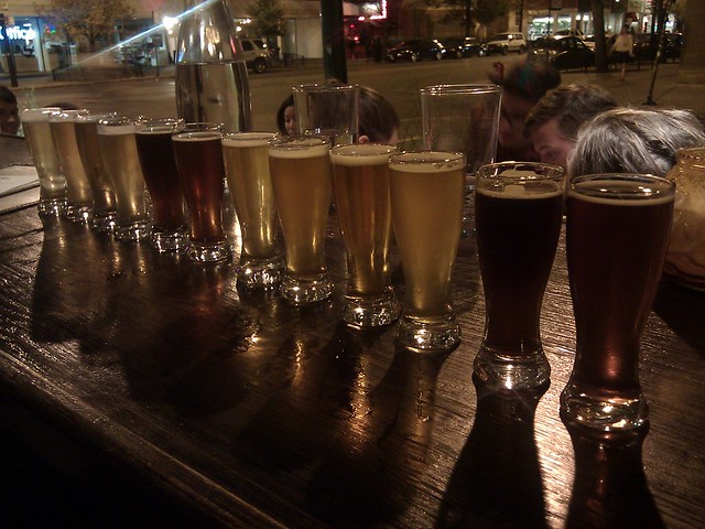 Kari and I just ordered a couple beers.