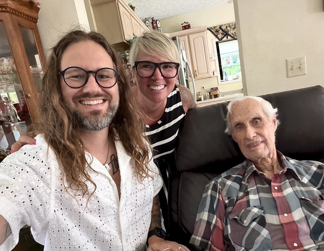 Hangin with grandpa