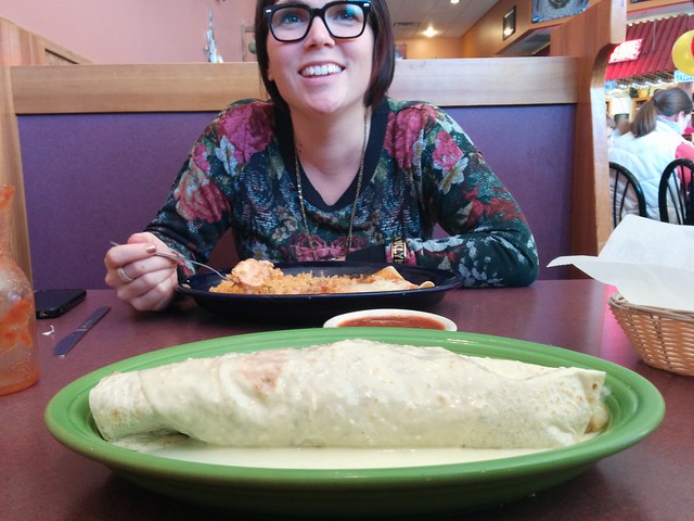 Just havin a burrito bigger than my form arm