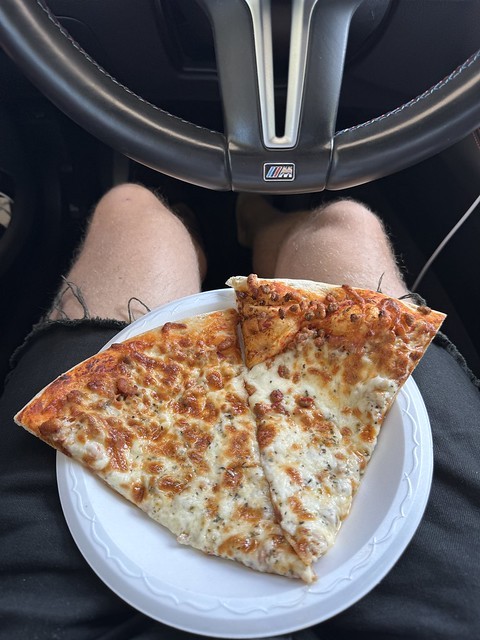 I can’t help but stop for slices at this gas station