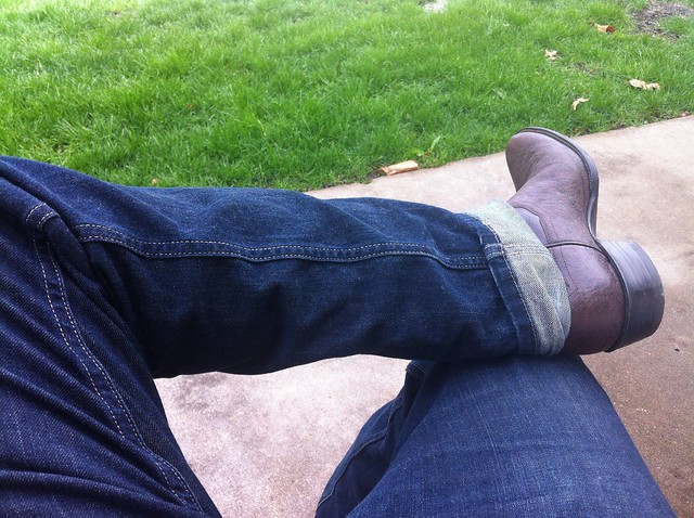 Got myself some rhino skin cowboy boots!