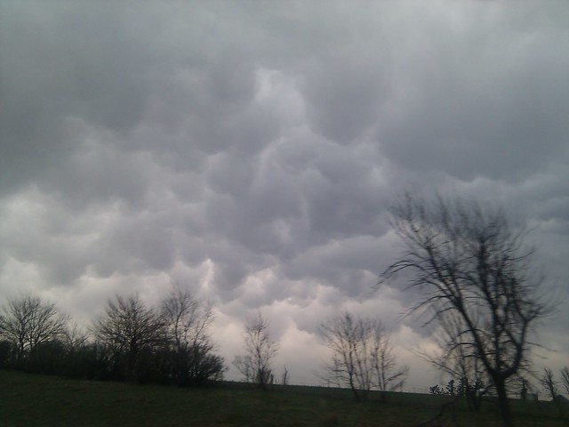 Some crazy clouds.
