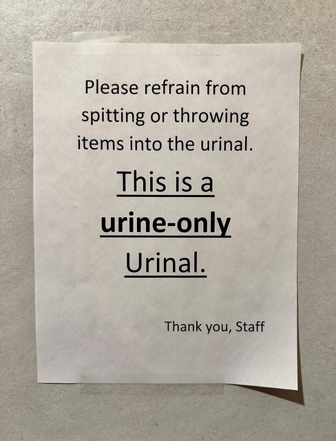 A urine-only urinal