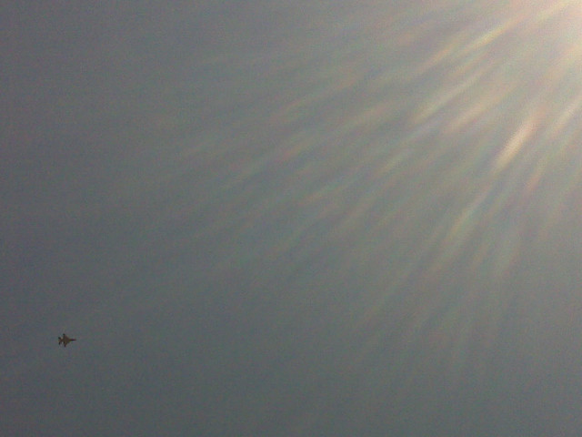 These jets fly over a lot.