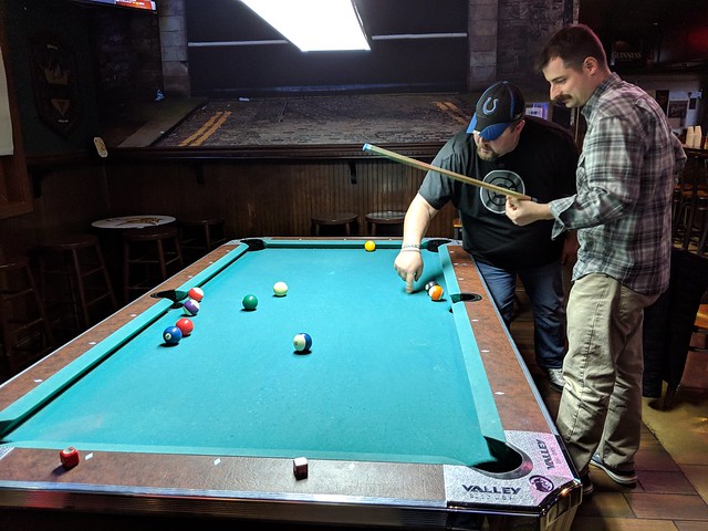 Jeff's partner givin him pointers