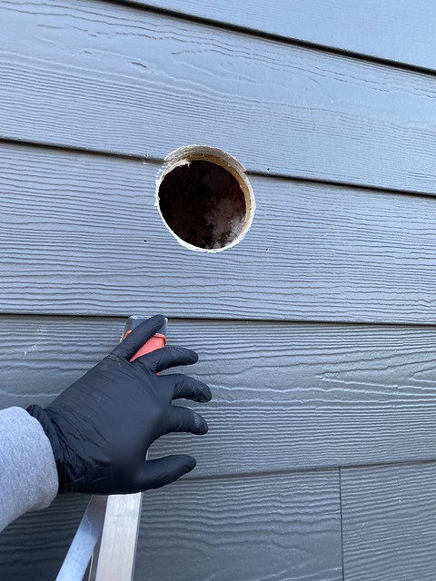 Decided to drill a big ol hole in the side of my house in late December