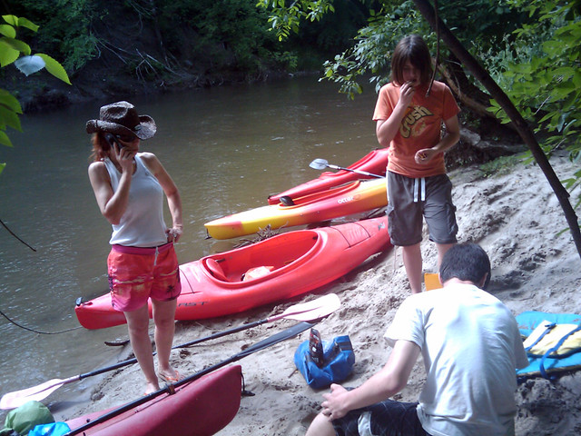Kayaking with the cousins