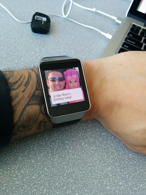 Trying out Android Wear.