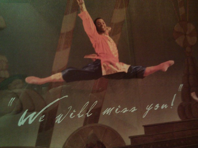 When I miss people, I jump like a ballerina