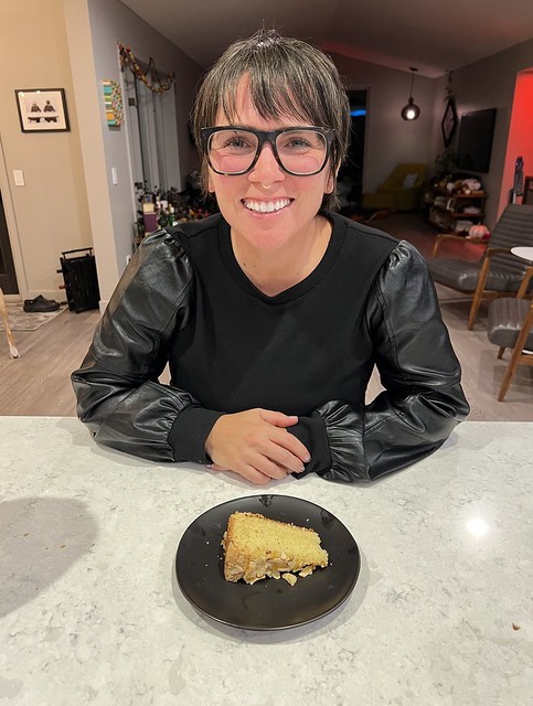 I baked that cake for this birthday girl