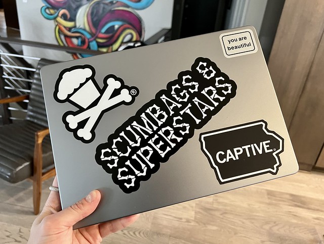 New lappy: stickered up