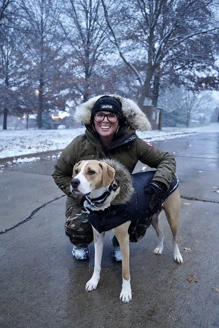 Excited about snow walks