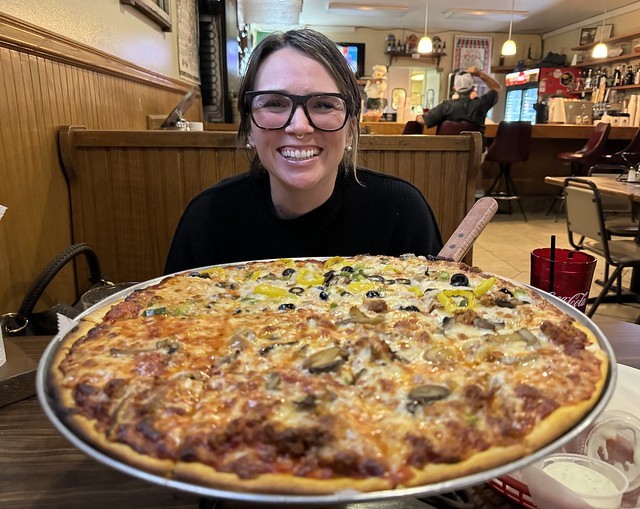 Pizza and beer for Valentine’s day