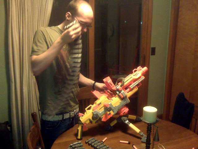 Vic's Nerf Machine Gun.