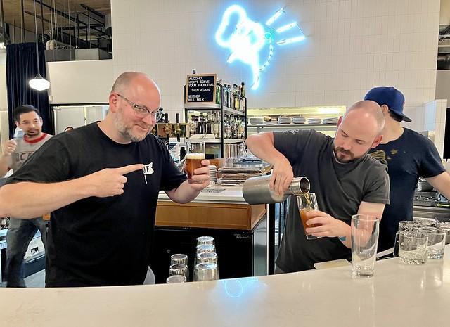 Brought the Clyde’s crew some of my homebrew