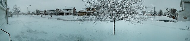 Well, at least it's that nice, light, airy snow... Ugh. This is gonna blow.