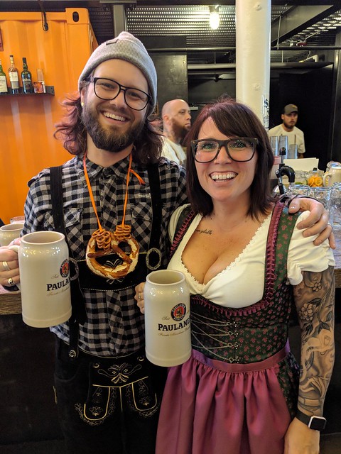 Havin a Stein of Salvator with this girl